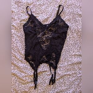 Black Lace Lingerie Bodysuit